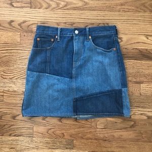 Levi’s Patchwork Denim Skirt